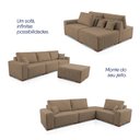 Ver imagem 6 de Sofá Modular Kavak 3,31m Bouclê Marrom com Chaise - King House