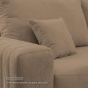Ver mais imagens de Sofá Modular Kavak 3,31m Bouclê Marrom com Chaise - King House