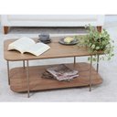 Ver imagem 1 de Mesa de Centro Metal/Madeira Onix Marrom 100% MDF