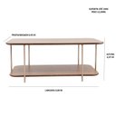 Ver imagem 3 de Mesa de Centro Metal/Madeira Onix Marrom 100% MDF