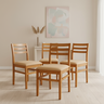 Kit 4 Cadeiras para Sala de Jantar em Madeira Maciça Diamante - 2