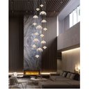 Ver imagem 4 de Lustre Big Medusa Ac. Cristal para pé direito alto