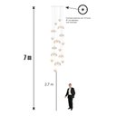 Ver imagem 3 de Lustre Big Medusa Ac. Cristal para pé direito alto