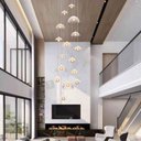 Ver mais imagens de Lustre Big Medusa Ac. Cristal para pé direito alto