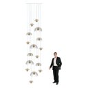 Ver imagem 7 de Lustre Big Medusa Ac. Cristal para pé direito alto