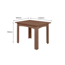 MESA MALI 1,10 X 0,84 - Amêndoa - 2