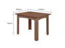 Ver imagem 2 de MESA MALI 1,10 X 0,84 - Amêndoa