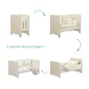 Ver imagem 2 de Quarto de Bebê Berço Evolution + Cômoda 6 Gvts + Colchão Areia