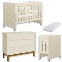 Ver imagem 1 de Quarto de Bebê Berço Evolution + Cômoda 6 Gvts + Colchão Areia