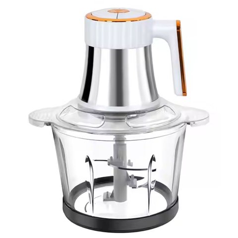 Mini Processador Moedor de Carne Eletrico 4 Laminas 3 Litros Tritura Legumes Verdura Alimentos Cozin