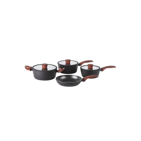 Conjunto Panelas 4 Peças Ceramic Life com Indução Sirius Preto Brinox Brinox Linha 15