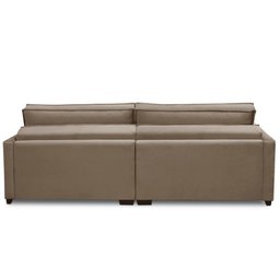 Sofá Retrátil e Reclinável 2,30m Karina Veludo Capuccino Madelina Decor - 7