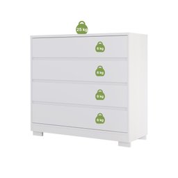 Cômoda 4 Gavetas 100% MDF Moana - 4