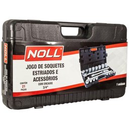 Jogo de Soquetes Estriados 3/4'' - 21 Peças - Noll - 3
