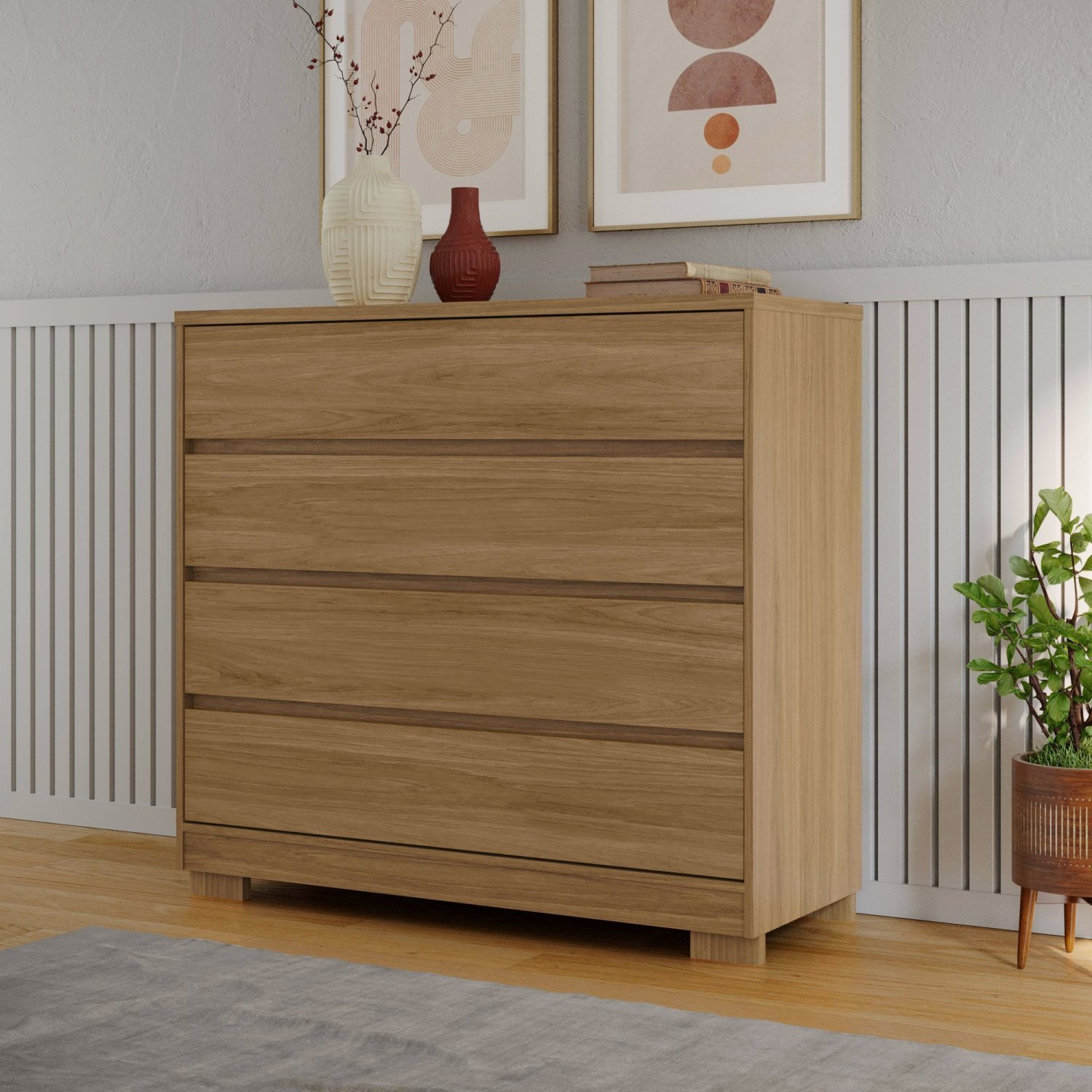 Cômoda 4 Gavetas 100% MDF Moana | MadeiraMadeira