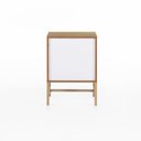 Ver imagem 4 de Mesa de Cabeceira Square 2 Gavetas 43 Cm X 40 Cm Louro Freijó - Telinha Rattan
