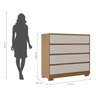 Cômoda 4 Gavetas 100% MDF Moana - 3
