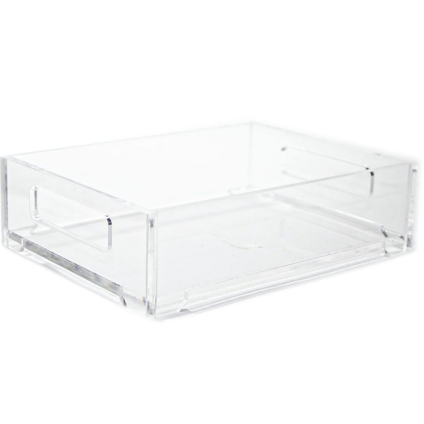 TOP-VIGOR Vitrine Transparente Acrylique 20x15x15cm - Boîte De Rangement Pour Figurines, À Assembler, Protection Poussière