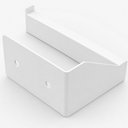 Ver imagem 5 de Porta Papel Higiênico Adesivo Colar na Parede Branco Df