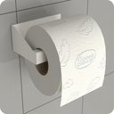 Ver imagem 1 de Porta Papel Higiênico Adesivo Colar Na Parede Branco DF