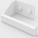 Ver imagem 4 de Porta Papel Higiênico Adesivo Colar na Parede Branco Df