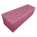 Ver imagem 1 de Calçadeira Recamier Baú Casal King 190cm Juliana Suede Rosa