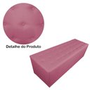 Ver imagem 4 de Calçadeira Recamier Baú Casal King 190cm Juliana Suede Rosa