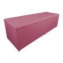 Ver imagem 2 de Calçadeira Recamier Baú Casal King 190cm Juliana Suede Rosa