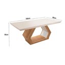 Ver imagem 4 de Mesa Alvorada 180 Tampo em Mdf Vidro Canto Reto 6 Cadeiras Rufato