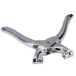 Kit Alicate Furador Vazador Ilhoses 2 em 1 Furador Cinto Couro Ajuste com 100 Ilhos 6 Medidas - 3