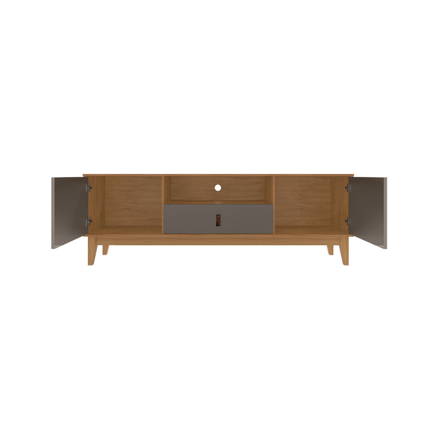 Rack para Tv até 60 Polegadas 160cm 2 Portas 1 Gaveta Esmeralda Plus - 4