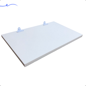 1 Prateleira Branca 40X30 Com Suporte Flutuante Mdf  Organizadora Decoração Cozinha Quarto Banheiro