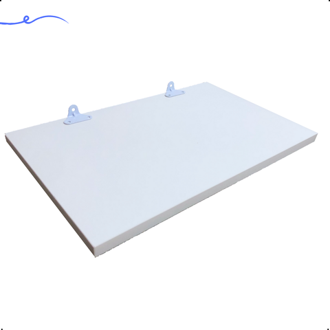 1 Prateleira Branca 40X30 Com Suporte Flutuante Mdf  Organizadora Decoração Cozinha Quarto Banheiro