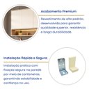 Ver imagem 6 de Armário Aéreo 4 Portas com Nicho e Led Office Elegance