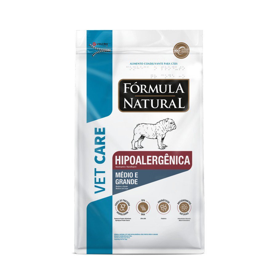 Fórmula Natural Vet Care Hipoalergênica Média Grande 2kg - 1