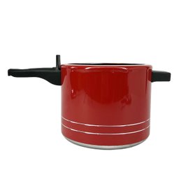 Panela De Pressão Antiaderente 4,5 Litros Alumínio - Vermelha - 6