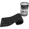 Teclado Dobravel Emborrachado Resistente Agua Usb Preto - 3