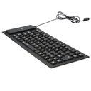 Ver imagem 2 de Teclado Dobravel Emborrachado Resistente Agua Usb Preto