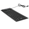 Teclado Dobravel Emborrachado Resistente Agua Usb Preto - 2