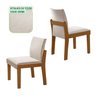 Conjunto Sala de Jantar Mesa Nuance 135cm Redonda Tampo Vidro/MDP com 6 Cadeiras Mônaco Yescasa - 7