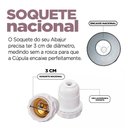 Ver imagem 4 de Cúpula de Abajur 19x16x28cm Tecido Algodão Soquete Nacional Ref 20A