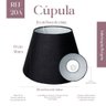Cúpula Clássica para Abajur Luminária 19x16x28cm Tecido Algodão Soquete Nacional Ref 20a - 2