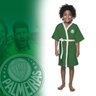 Roupão de Banho Infantil Time Futebol Aveludado Piscina - 1