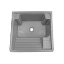 Ver imagem 4 de Gabinete Tanque com Esfregador 26 Litros Espaço Torneira Branco/Cinza MAKO001