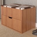 Ver imagem 1 de Puff 1 Porta 1 Gaveta Pu2051 Amêndoa - Tecno Mobili