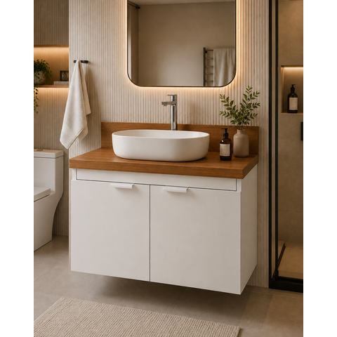 Gabinete para Banheiro Suspenso Jardins 100% MDF
