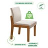 Conjunto Sala de Jantar Mesa Nuance 110cm Redonda Tampo Vidro/MDF com 4 Cadeiras Monaco Yescasa - 6