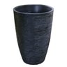 Kit 2 Vaso Planta 80x50 Oval Moderno Polietileno BGPLASTICOS PRETO 002 - 19