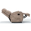 Ver imagem 5 de Poltrona do Papai Reclinável em Suede Cor Bege Reclinação Manual com Massagem- Modelo Florença