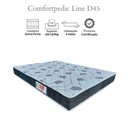 Ver imagem 5 de Colchão Casal Espuma Comfortpedic Line D45 20x138x188cm Orthoflex Cinza/Estampado